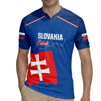 Custom Slovakia Football Rugby Jersey Come On Sokoli Falcon Pattern