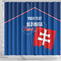 Custom Slovakia Football Shower Curtain Come On Sokoli Falcon Pattern