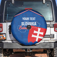 Custom Slovakia Football Spare Tire Cover Come On Sokoli Falcon Pattern