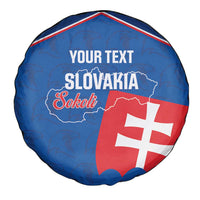 Custom Slovakia Football Spare Tire Cover Come On Sokoli Falcon Pattern