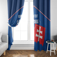Custom Slovakia Football Window Curtain Come On Sokoli Falcon Pattern