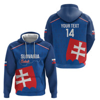 Custom Slovakia Football Zip Hoodie Come On Sokoli Falcon Pattern