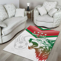 Custom Italy Football Area Rug Go Gli Azzurri Italian Wolf