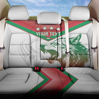 Custom Italy Football Back Car Seat Cover Go Gli Azzurri Italian Wolf