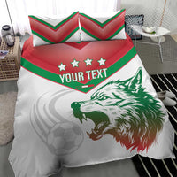 Custom Italy Football Bedding Set Go Gli Azzurri Italian Wolf