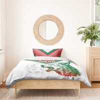 Custom Italy Football Bedding Set Go Gli Azzurri Italian Wolf