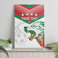 Custom Italy Football Canvas Wall Art Go Gli Azzurri Italian Wolf