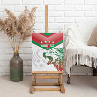 Custom Italy Football Canvas Wall Art Go Gli Azzurri Italian Wolf