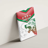 Custom Italy Football Canvas Wall Art Go Gli Azzurri Italian Wolf