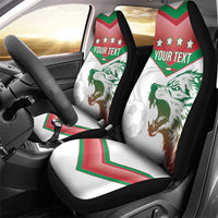 Custom Italy Football Car Seat Cover Go Gli Azzurri Italian Wolf