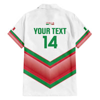 Custom Italy Football Family Matching Off The Shoulder Long Sleeve Dress and Hawaiian Shirt Go Gli Azzurri Italian Wolf