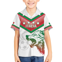 Custom Italy Football Hawaiian Shirt Go Gli Azzurri Italian Wolf