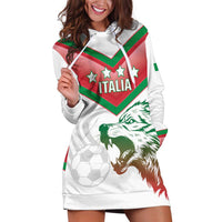 Custom Italy Football Hoodie Dress Go Gli Azzurri Italian Wolf