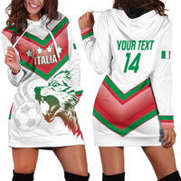 Custom Italy Football Hoodie Dress Go Gli Azzurri Italian Wolf