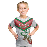 Custom Italy Football Kid T Shirt Go Gli Azzurri Italian Wolf