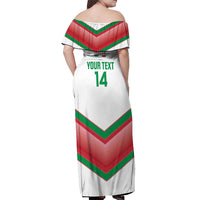 Custom Italy Football Off Shoulder Maxi Dress Go Gli Azzurri Italian Wolf
