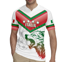 Custom Italy Football Rugby Jersey Go Gli Azzurri Italian Wolf