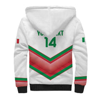 Custom Italy Football Sherpa Hoodie Go Gli Azzurri Italian Wolf