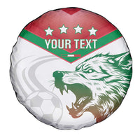 Custom Italy Football Spare Tire Cover Go Gli Azzurri Italian Wolf