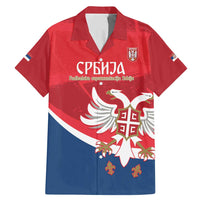 Custom Serbia Football Family Matching Mermaid Dress and Hawaiian Shirt Come On Ealges Coat Of Arms Style