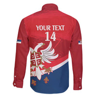 Custom Serbia Football Family Matching Tank Maxi Dress and Hawaiian Shirt Come On Ealges Coat Of Arms Style