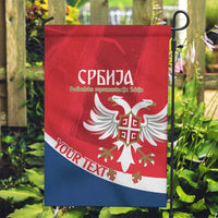 Custom Serbia Football Garden Flag Come On Ealges Coat Of Arms Style