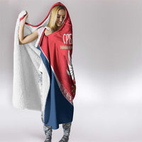 Custom Serbia Football Hooded Blanket Come On Ealges Coat Of Arms Style