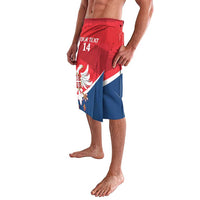 Custom Serbia Football Lavalava Come On Ealges Coat Of Arms Style