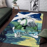 Personalised Nessie Scotland Area Rug Scottish Folklore Loch Ness Monster