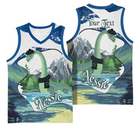 Personalised Nessie Scotland Basketball Jersey Scottish Folklore Loch Ness Monster