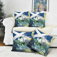 Personalised Nessie Scotland Pillow Cover Scottish Folklore Loch Ness Monster
