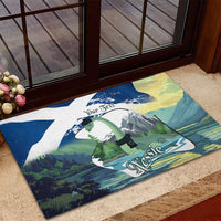 Personalised Nessie Scotland Rubber Doormat Scottish Folklore Loch Ness Monster
