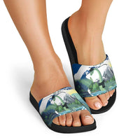 Personalised Nessie Scotland Slide Sandals Scottish Folklore Loch Ness Monster