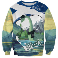 Personalised Nessie Scotland Sweatshirt Scottish Folklore Loch Ness Monster