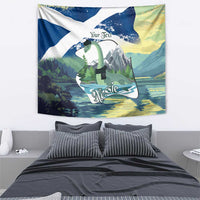 Personalised Nessie Scotland Tapestry Scottish Folklore Loch Ness Monster