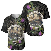 Personalised Loch Ness Monster Scotland Baseball Jersey Nessie Bagpipe Scottish Thistle Celtic Knot
