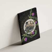 Personalised Loch Ness Monster Scotland Canvas Wall Art Nessie Bagpipe Scottish Thistle Celtic Knot