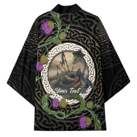 Personalised Loch Ness Monster Scotland Kimono Nessie Bagpipe Scottish Thistle Celtic Knot