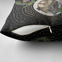 Personalised Loch Ness Monster Scotland Pillow Cover Nessie Bagpipe Scottish Thistle Celtic Knot