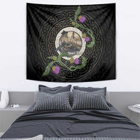 Personalised Loch Ness Monster Scotland Tapestry Nessie Bagpipe Scottish Thistle Celtic Knot