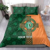 Custom Ireland Cricket Bedding Set 2024 Celtic Shamrock Go Champions - Wonder Print Shop