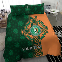 Custom Ireland Cricket Bedding Set 2024 Celtic Shamrock Go Champions - Wonder Print Shop