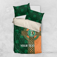 Custom Ireland Cricket Bedding Set 2024 Celtic Shamrock Go Champions - Wonder Print Shop