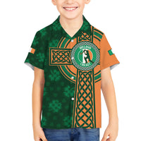 Custom Ireland Cricket Family Matching Summer Maxi Dress and Hawaiian Shirt 2024 Celtic Shamrock Go Champions - Wonder Print Shop