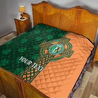 Custom Ireland Cricket Quilt 2024 Celtic Shamrock Go Champions - Wonder Print Shop