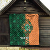 Custom Ireland Cricket Quilt 2024 Celtic Shamrock Go Champions - Wonder Print Shop