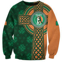 Custom Ireland Cricket Sweatshirt 2024 Celtic Shamrock Go Champions - Wonder Print Shop