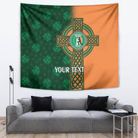 Custom Ireland Cricket Tapestry 2024 Celtic Shamrock Go Champions - Wonder Print Shop