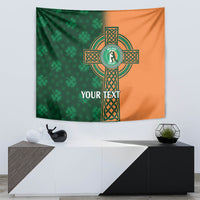 Custom Ireland Cricket Tapestry 2024 Celtic Shamrock Go Champions - Wonder Print Shop