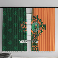 Custom Ireland Cricket Window Curtain 2024 Celtic Shamrock Go Champions - Wonder Print Shop